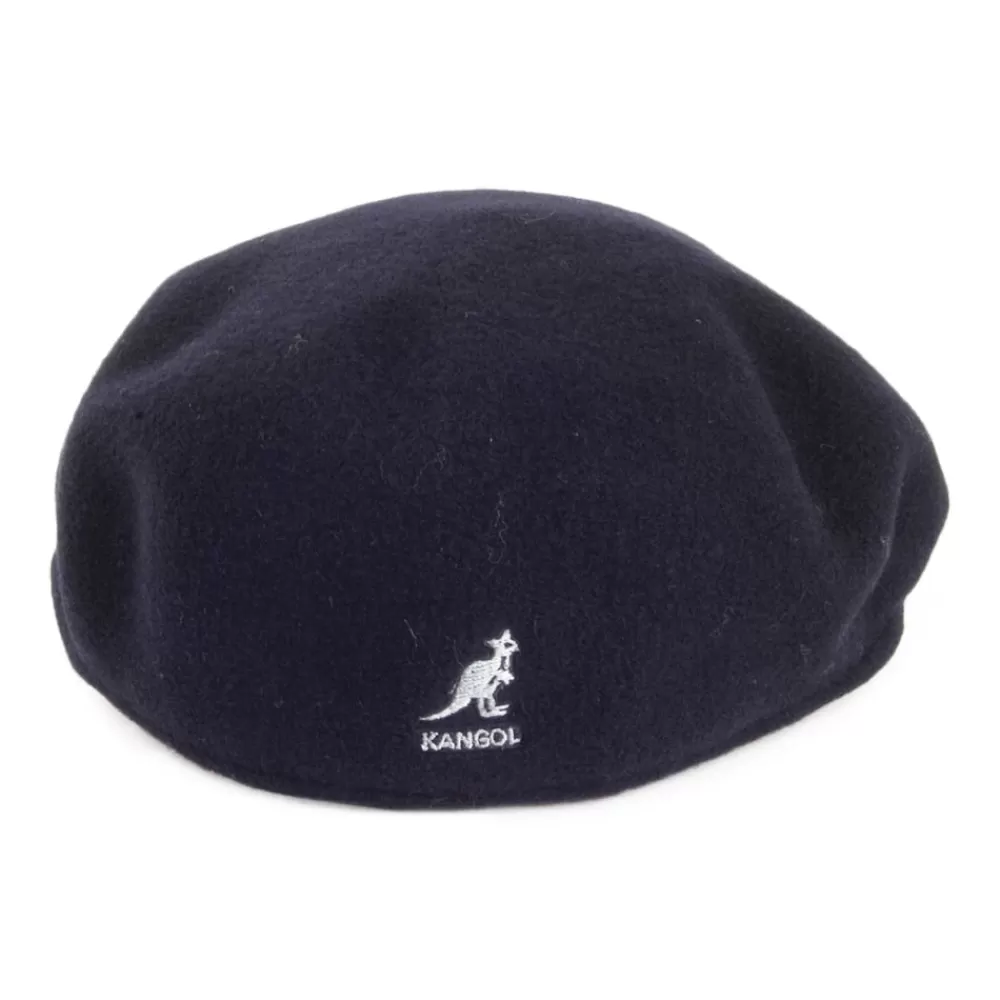 Casquettes Plates | Casquettes Femme^Kangol Casquette Plate en Laine 504 bleu marine