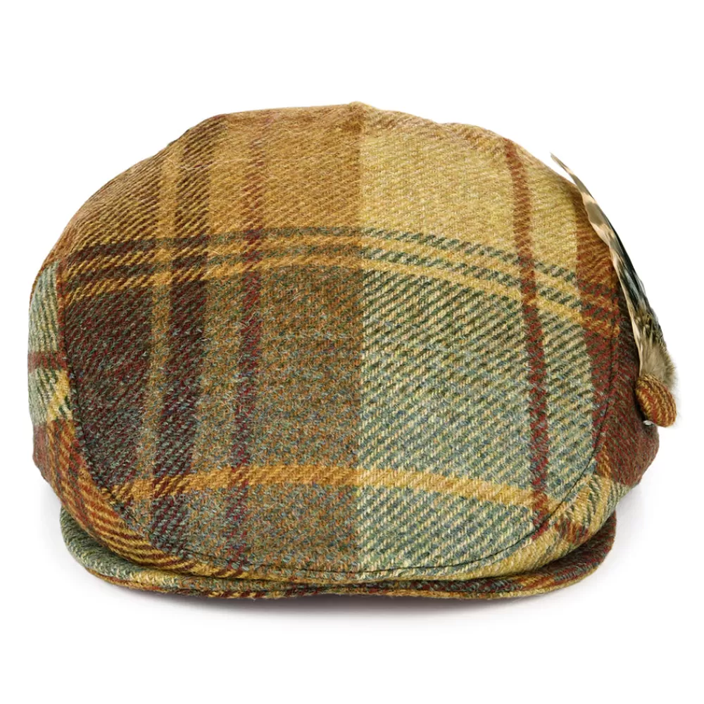 Chapeaux Hiver | Casquettes Plates^Failsworth Casquette Plate en Laine Britannique Tartan Plume moutarde-marron-vin