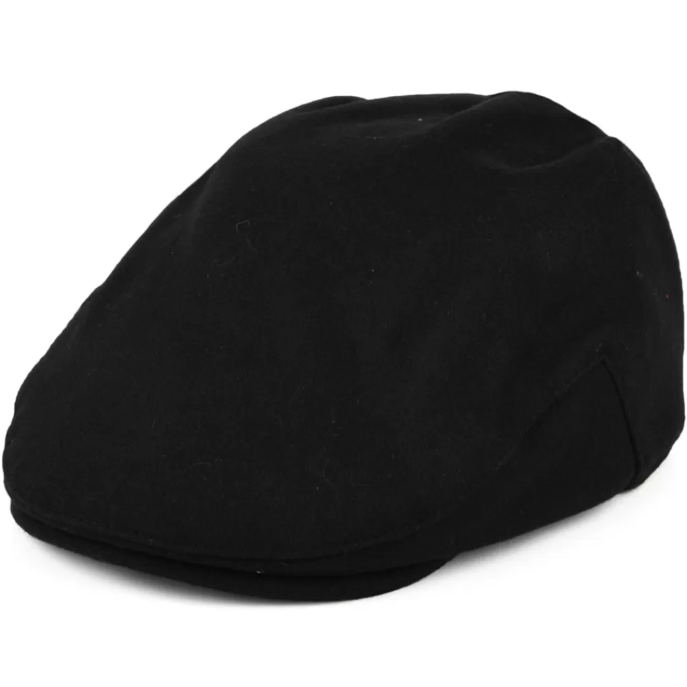Casquettes Plates | Casquettes Plates^Christys Casquette Plate en Laine Melton Balmoral noir