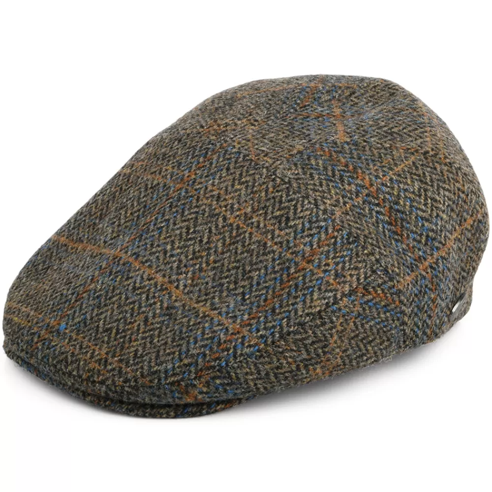 Casquettes Plates | Casquettes Plates^Bailey Casquette Plate en Laine Mélangée à Carreaux Lou chêne-multi