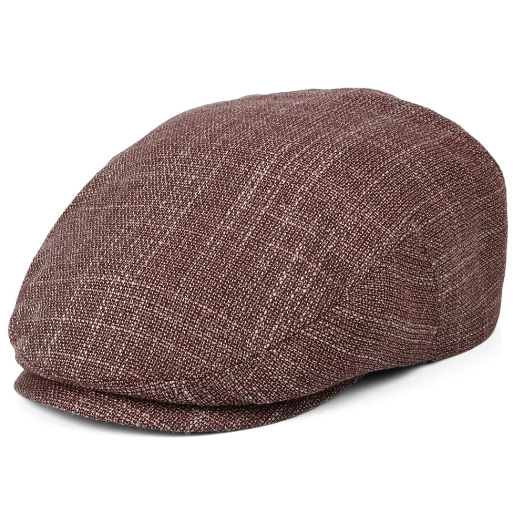 Casquettes Plates | Casquettes Plates^Stetson Casquette Plate en Laine Vierge et Soie Kent rouge mélangé