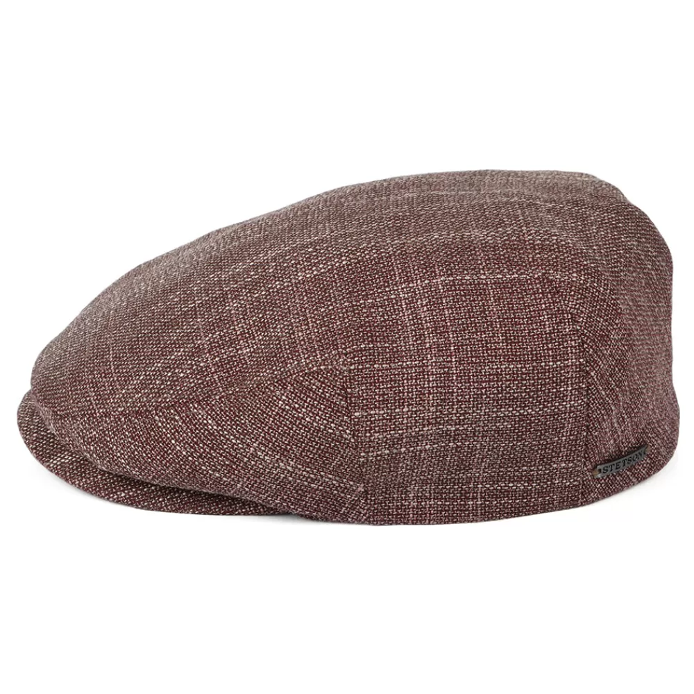 Casquettes Plates | Casquettes Plates^Stetson Casquette Plate en Laine Vierge et Soie Kent rouge mélangé