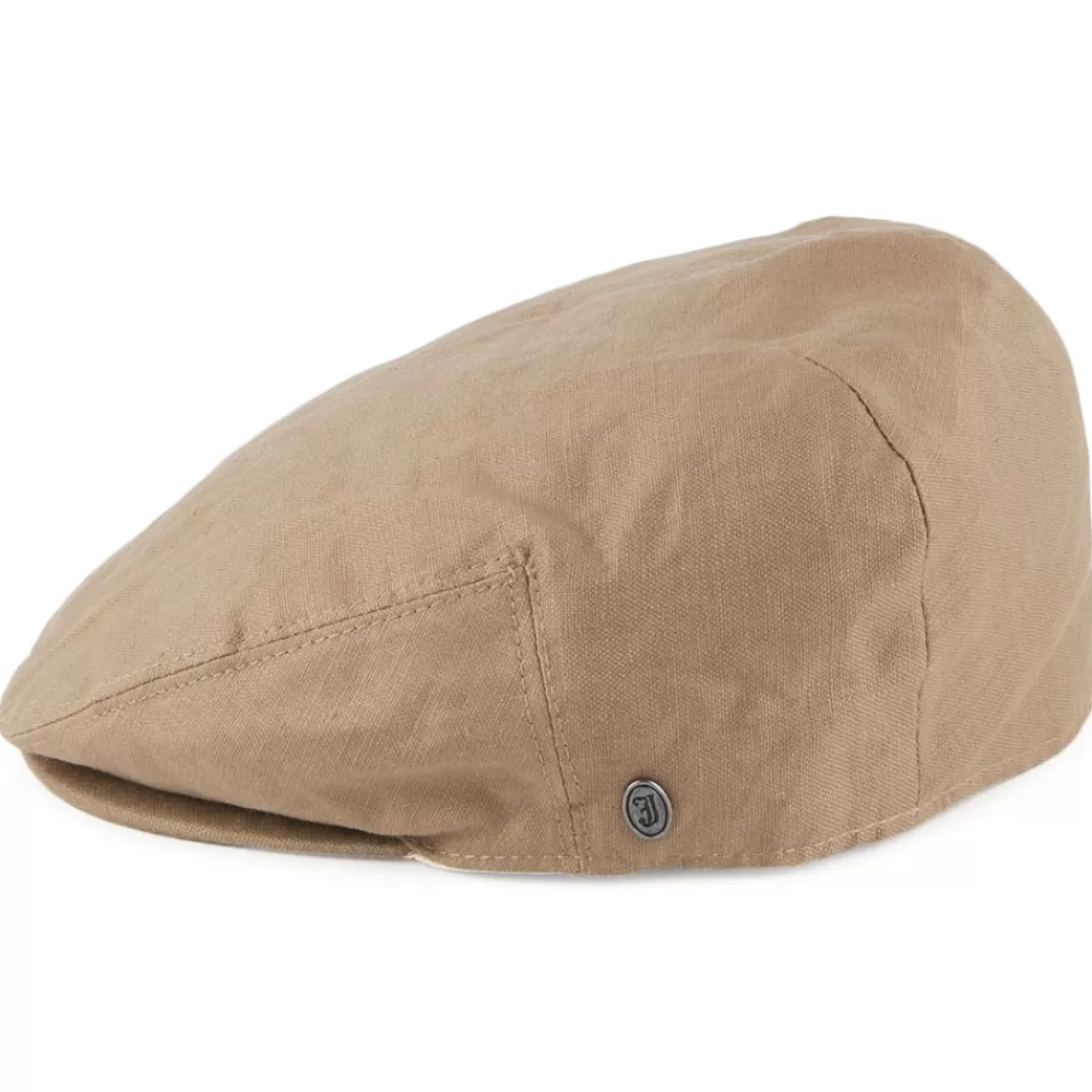 Casquettes Plates | Casquettes Femme^Jaxon & James Casquette Plate en Lin camel JAXON & JAMES