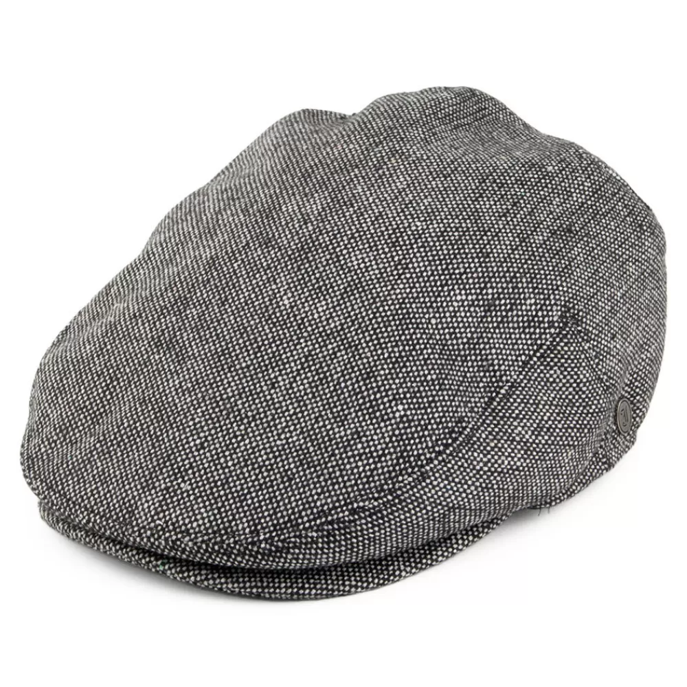 Casquettes Plates | Grandes Tailles^Jaxon & James Casquette Plate en Tweed Chiné noir JAXON & JAMES