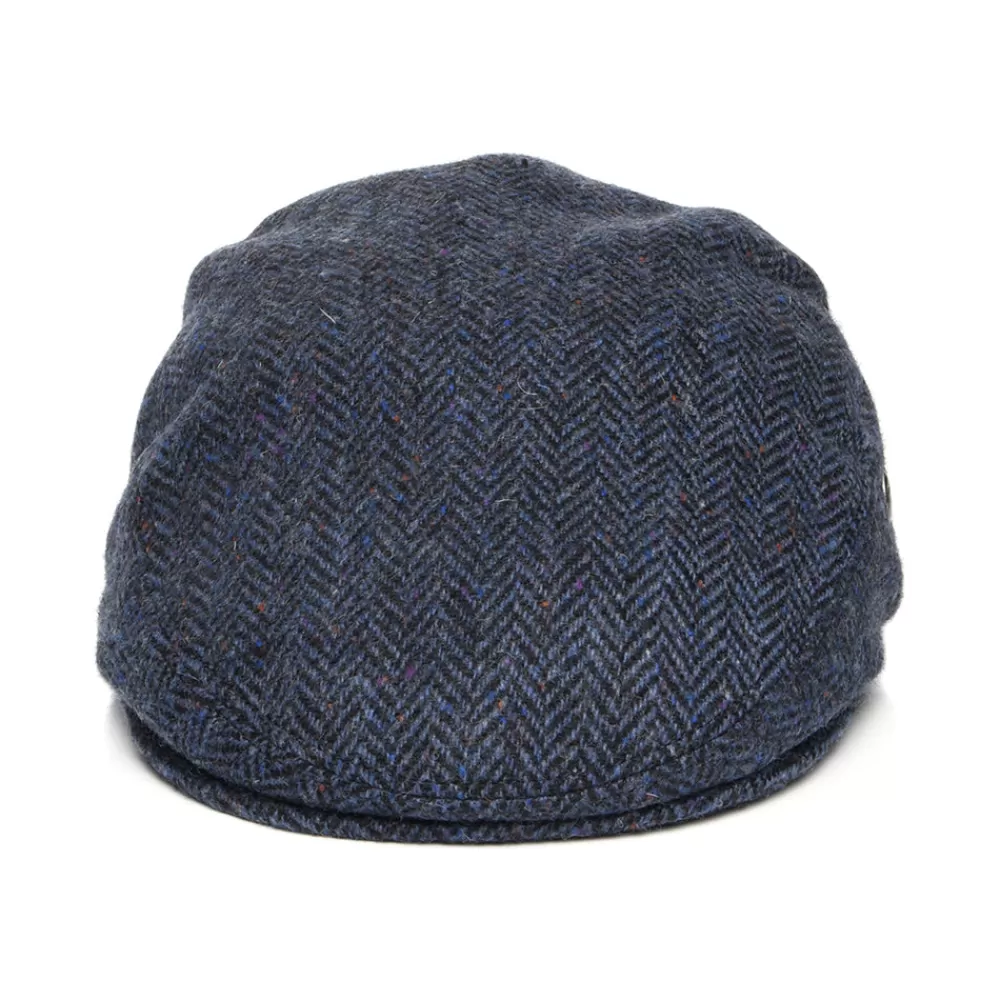 Casquettes Plates | Grandes Tailles^City Sport Casquette Plate en Tweed du Donegal à Chevrons bleu marine
