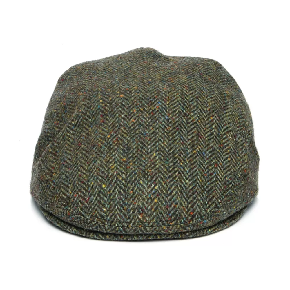 Casquettes Plates | Chapeaux Hiver^City Sport Casquette Plate en Tweed du Donegal à Chevrons forêt