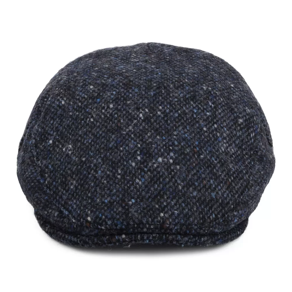 Casquettes Plates | Chapeaux Hiver^Jaxon & James Casquette Plate en Tweed du Donegal Chiné Foyle bleu-noir JAXON & JAMES