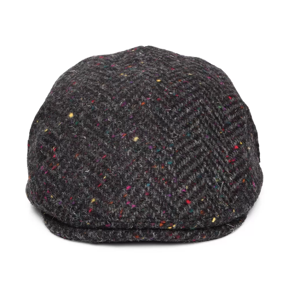 Casquettes Plates | Grandes Tailles^Jaxon & James Casquette Plate en Tweed du Donegal Épais à Chevrons Finnegan anthracite-multi JAXON & JAMES
