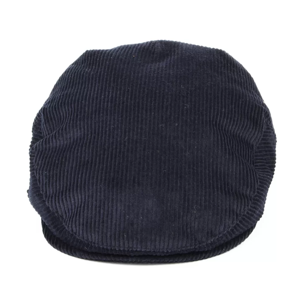 Casquettes Plates | Casquettes Plates^Failsworth Casquette Plate en Velours Côtelé bleu marine