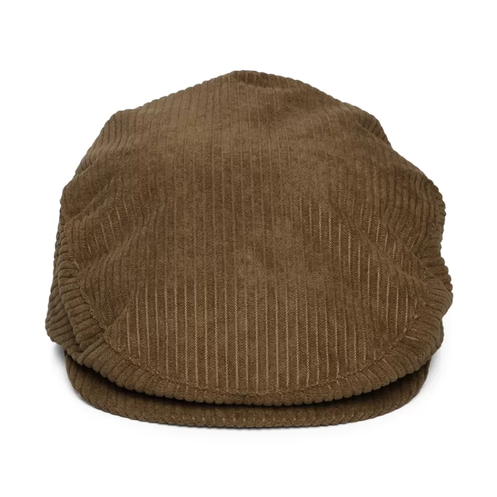 Casquettes Plates | Casquettes Plates^Brixton Casquette Plate en Velours Côtelé Large Hooligan marron clair