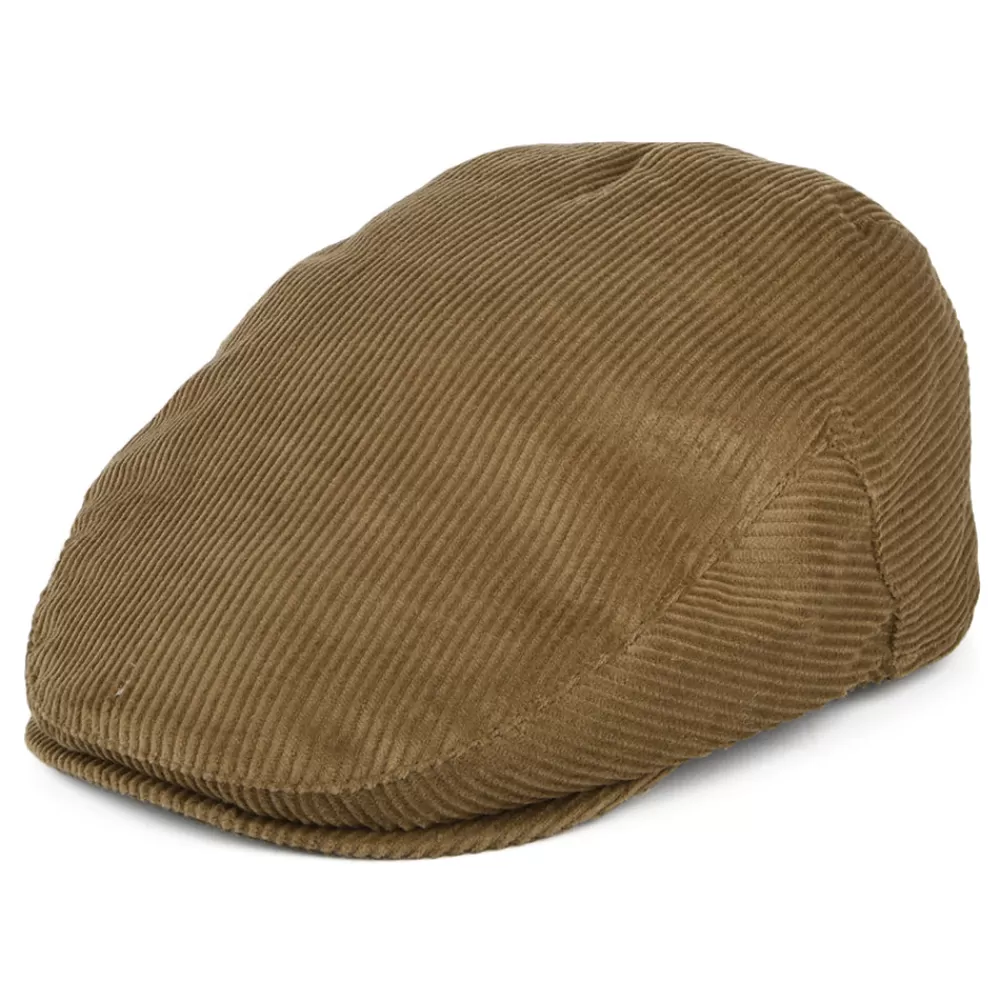 Casquettes Plates | Casquettes Plates^Failsworth Casquette Plate en Velours Côtelé marron clair