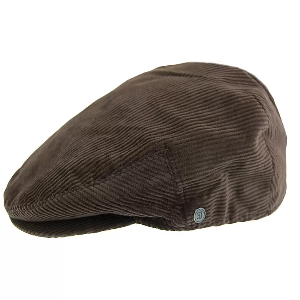 Casquettes Plates | Casquettes Femme^Jaxon & James Casquette Plate en Velours Côtelé marron JAXON & JAMES