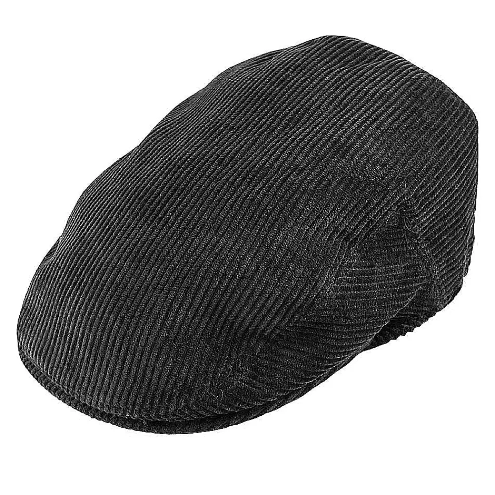 Casquettes Plates | Casquettes Femme^Jaxon & James Casquette Plate en Velours Côtelé noir JAXON & JAMES