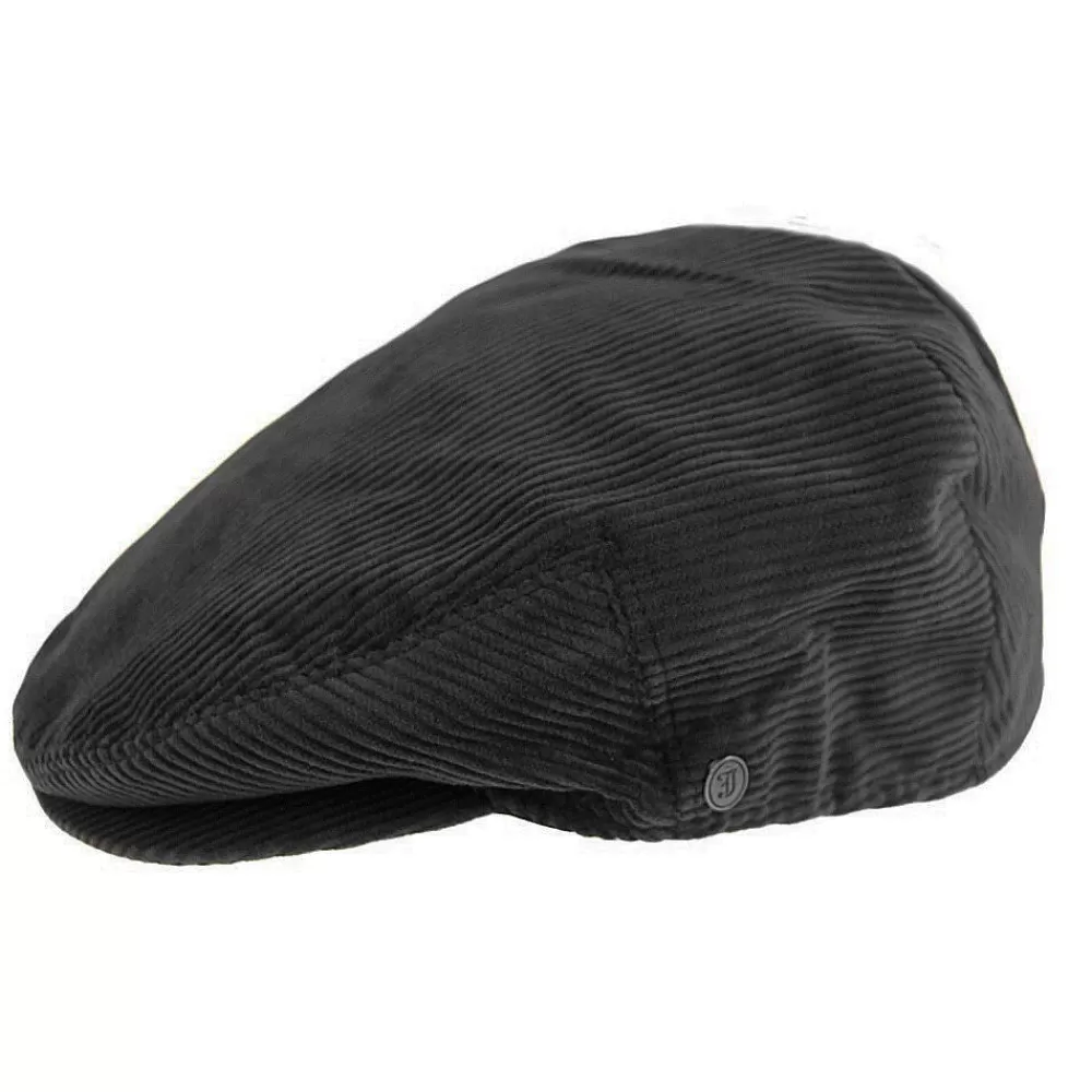 Casquettes Plates | Casquettes Femme^Jaxon & James Casquette Plate en Velours Côtelé noir JAXON & JAMES