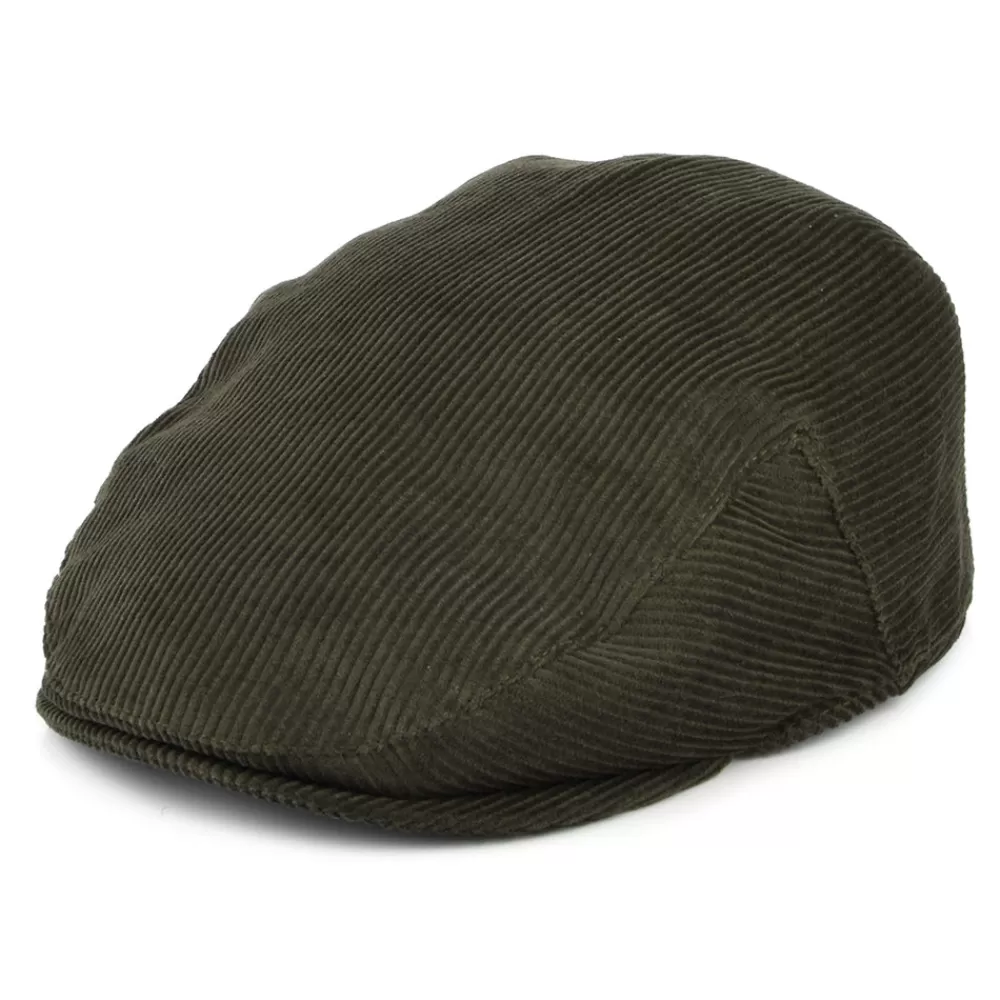 Casquettes Plates | Casquettes Plates^Failsworth Casquette Plate en Velours Côtelé olive
