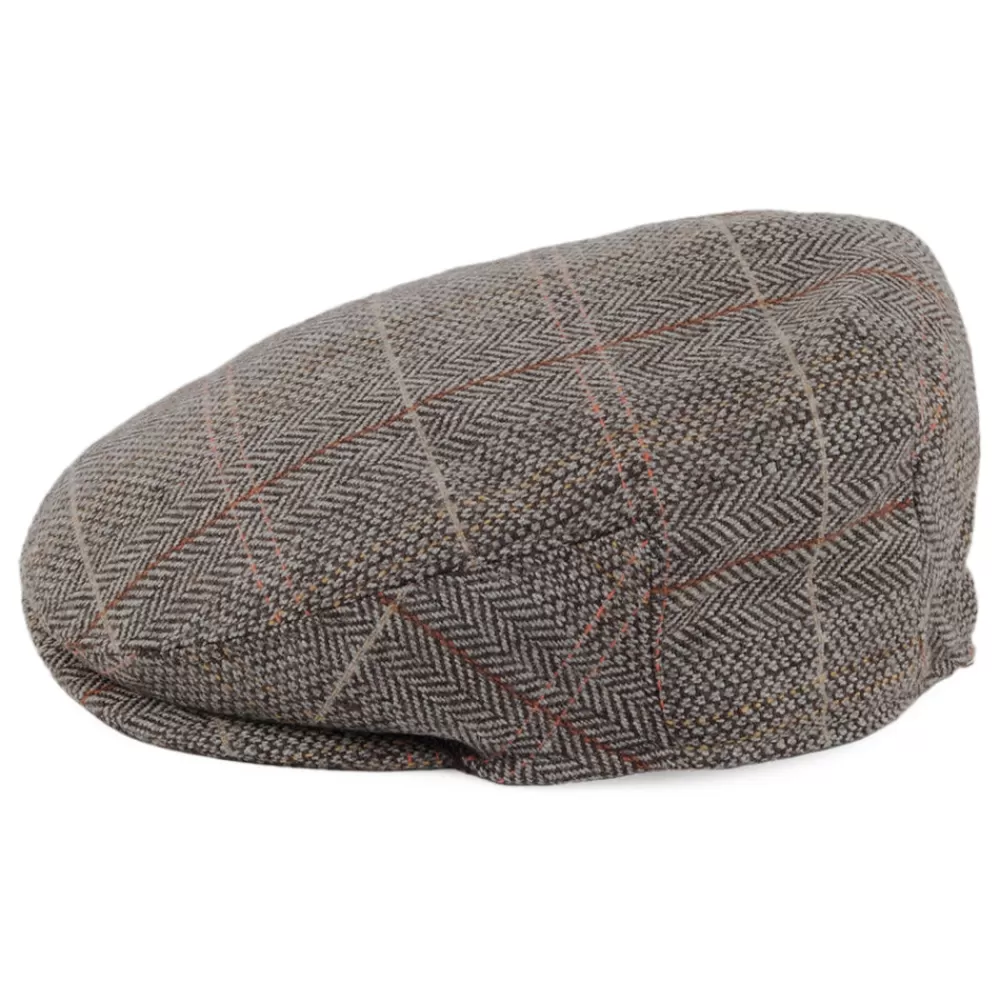 Garçons^Jaxon & James Casquette Plate Enfant en Tweed marron-gris JAXON & JAMES