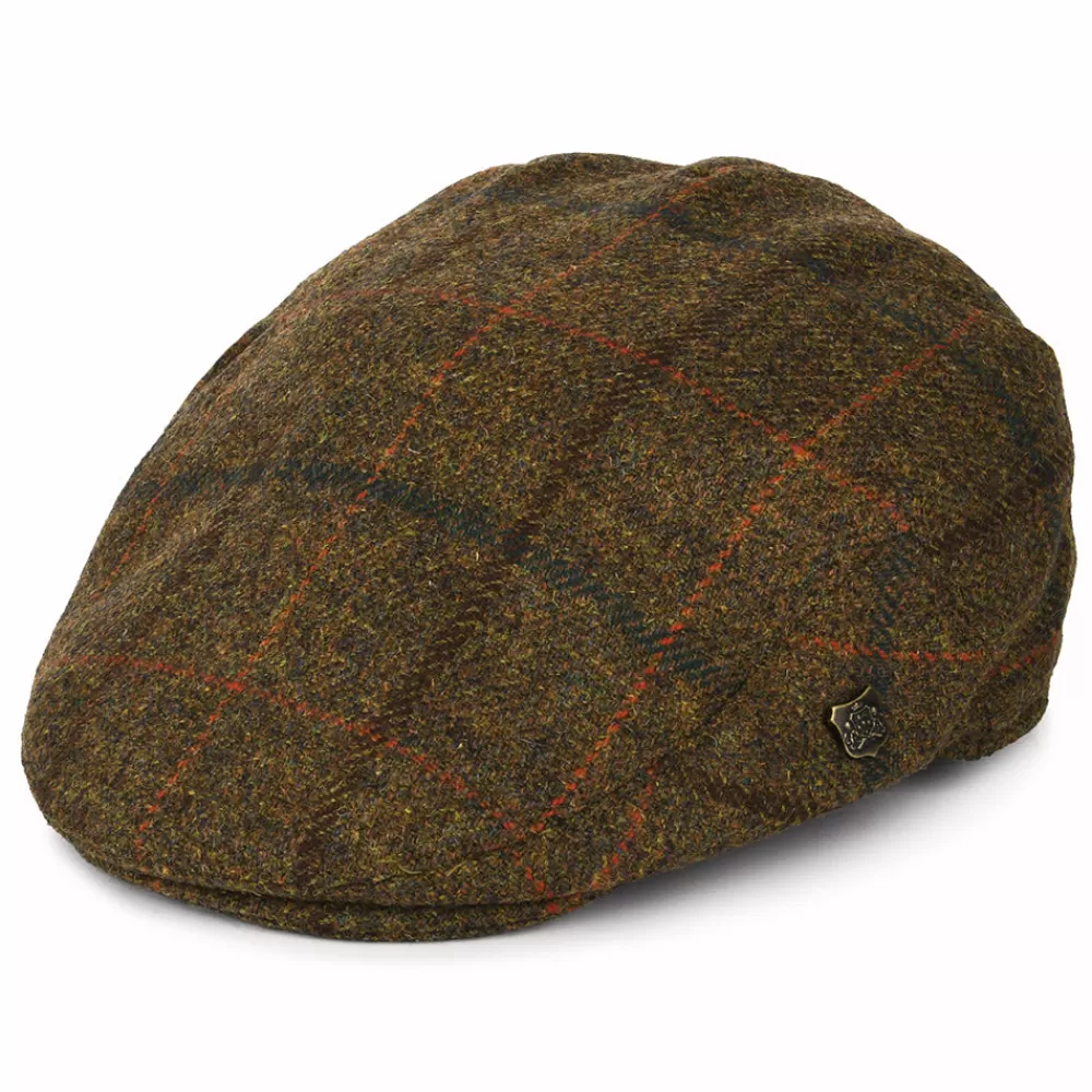 Casquettes Plates | Chapeaux Hiver^Failsworth Casquette Plate Hydrofuge à Carreaux Gamekeeper marron-rouille-bleu