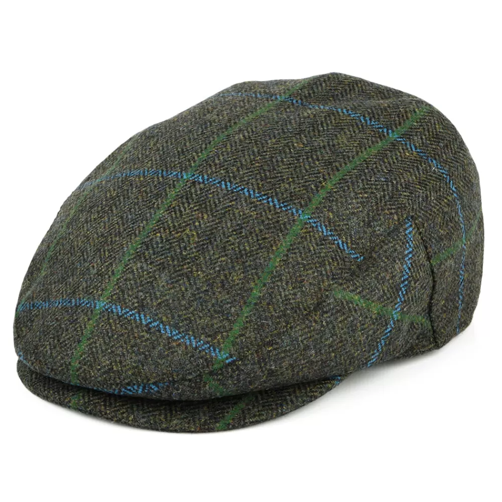 Casquettes Plates | Chapeaux Hiver^Failsworth Casquette Plate Imperméable à Carreaux et Chevrons forêt-bleu