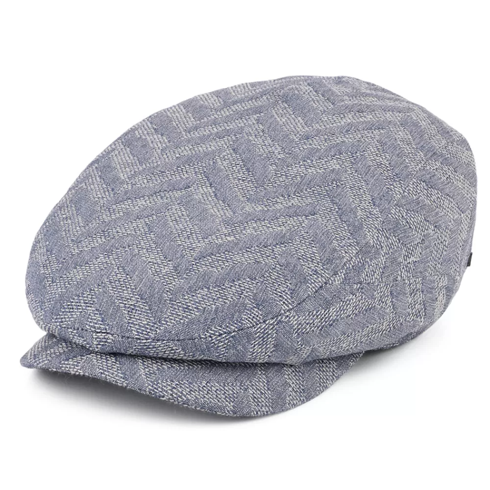 Casquettes Plates | Grandes Tailles^Stetson Casquette Plate Jacquard à Chevrons Driver bleu clair