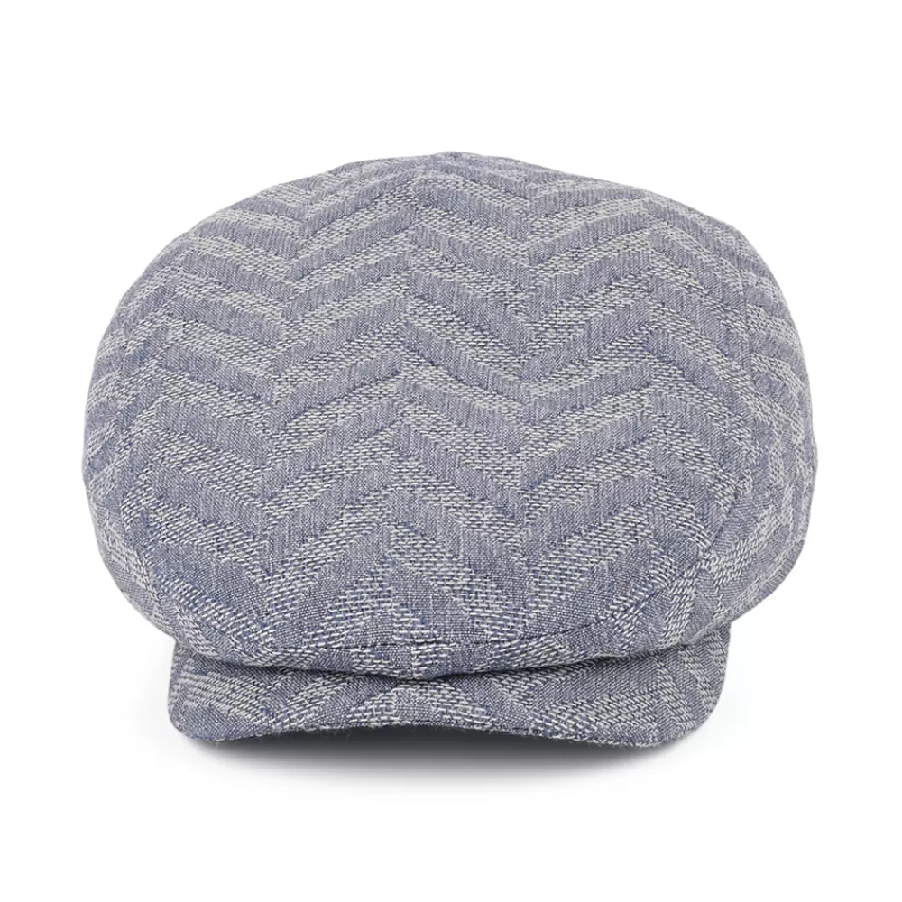 Casquettes Plates | Grandes Tailles^Stetson Casquette Plate Jacquard à Chevrons Driver bleu clair