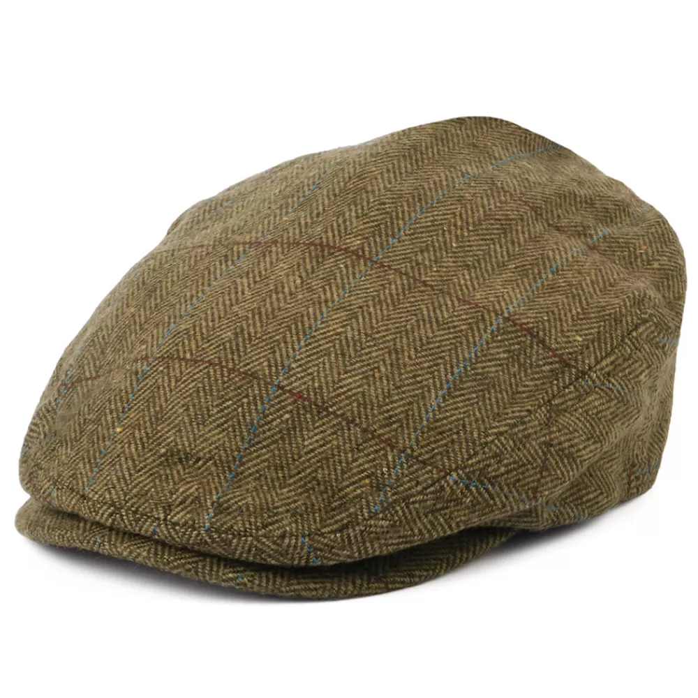 Casquettes Plates | Grandes Tailles^Brixton Casquette Plate Légère à Carreaux et Chevrons Hooligan marron-marron clair