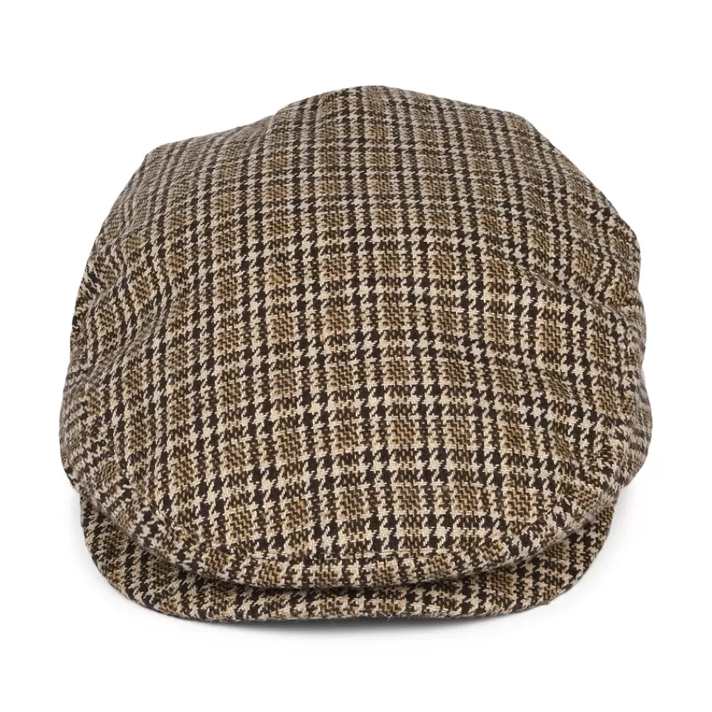 Casquettes Plates | Casquettes Plates^Brixton Casquette Plate Pied-de-Poule Hooligan marron foncé-sable
