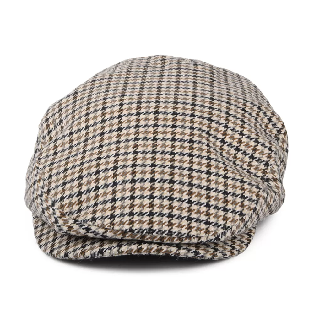 Casquettes Plates | Grandes Tailles^Brixton Casquette Plate Pied-de-Poule Hooligan sable-noir-sépia