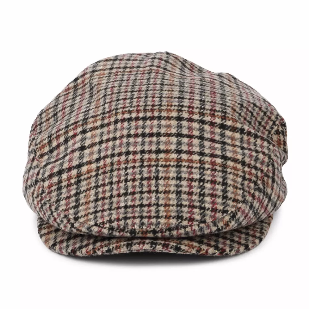 Casquettes Plates | Grandes Tailles^Brixton Casquette Plate Pied-de-Poule Hooligan sable-noir-violet