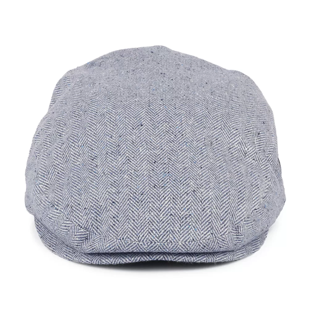 Casquettes Plates | Casquettes Plates^City Sport Casquette Plate Été en Pure Soie à Chevrons bleu