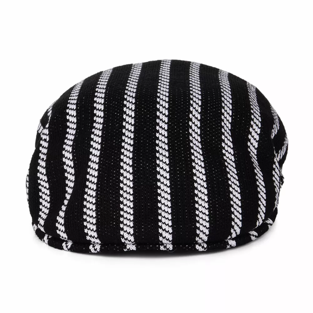 Casquettes Plates | Casquettes Plates^Kangol Casquette Plate Twist Stripe 504 noir-blanc