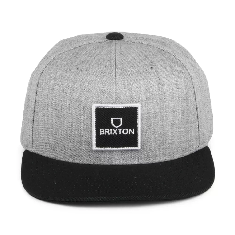 Casquettes De Baseball | Casquettes Homme^Brixton Casquette Snapback Alpha Square NetPlus MP gris chiné-noir
