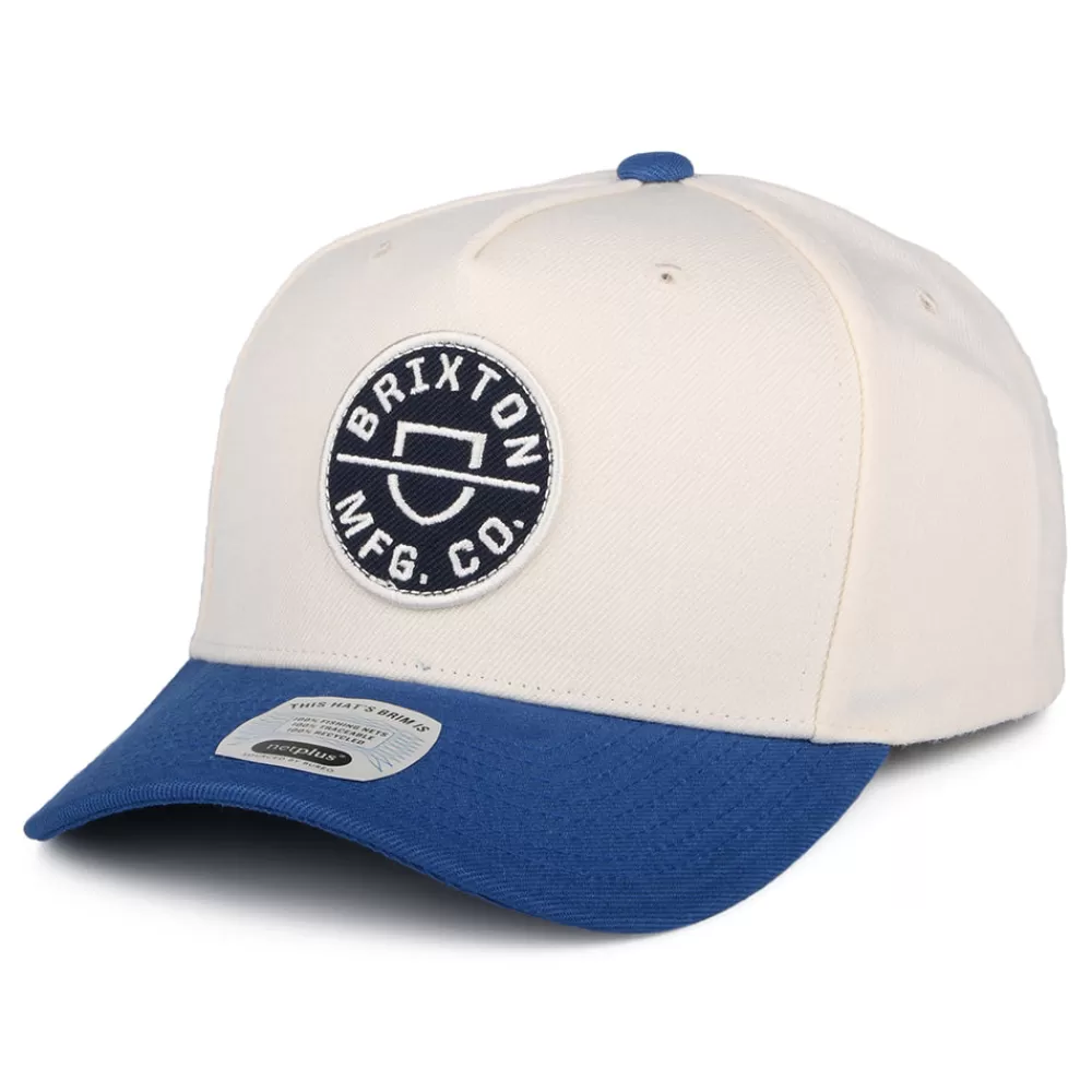 Casquettes De Baseball | Casquettes Homme^Brixton Casquette Snapback Crest C NetPlus MP blanc cassé-bleu