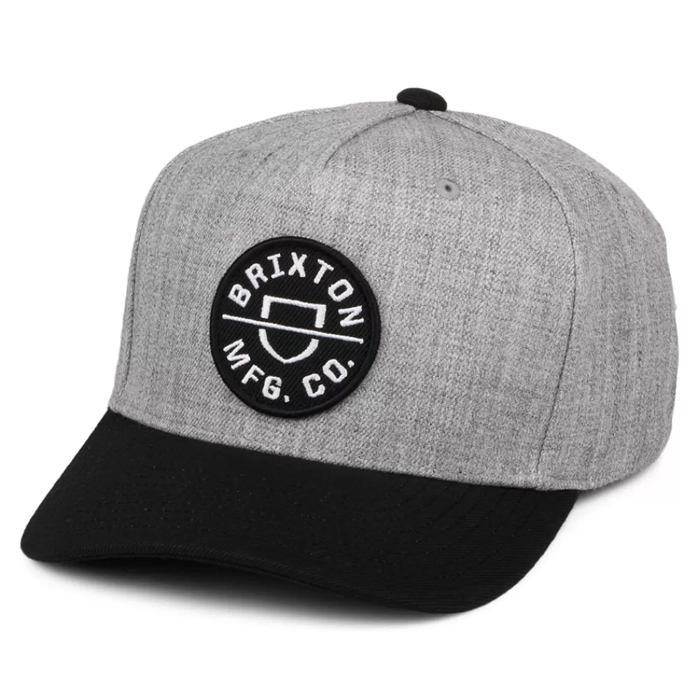Casquettes De Baseball | Casquettes Homme^Brixton Casquette Snapback Crest C NetPlus MP gris chiné-noir