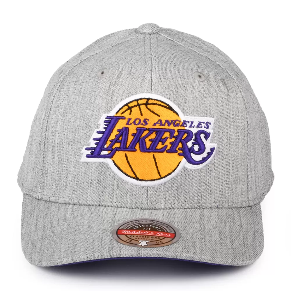 Casquettes De Baseball | Casquettes Homme^Mitchell & Ness Casquette Snapback NBA Team Heather Stretch L.A. Lakers gris chiné MITCHELL & NESS