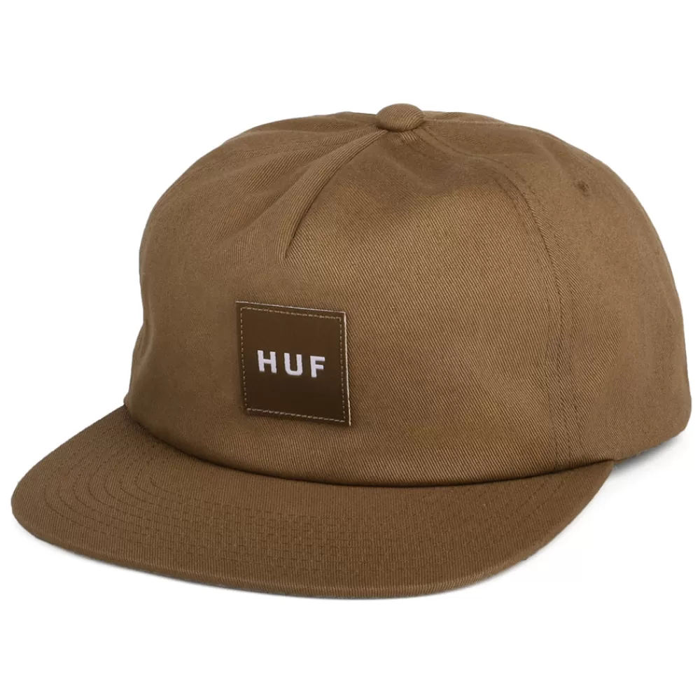 Casquettes De Baseball | Casquettes Homme^HUF Casquette Snapback Non Structurée Box Logo marron