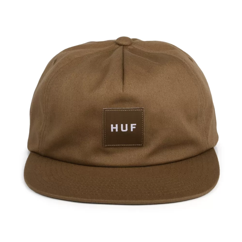 Casquettes De Baseball | Casquettes Homme^HUF Casquette Snapback Non Structurée Box Logo marron