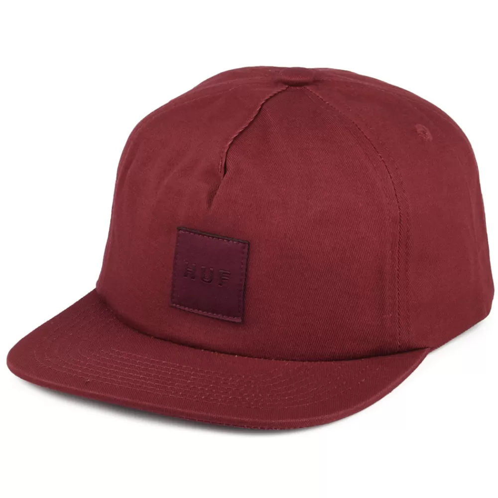 Casquettes De Baseball | Casquettes Homme^HUF Casquette Snapback Non Structurée Box Logo vin