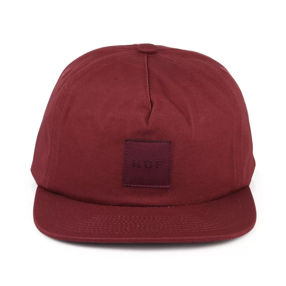 Casquettes De Baseball | Casquettes Homme^HUF Casquette Snapback Non Structurée Box Logo vin