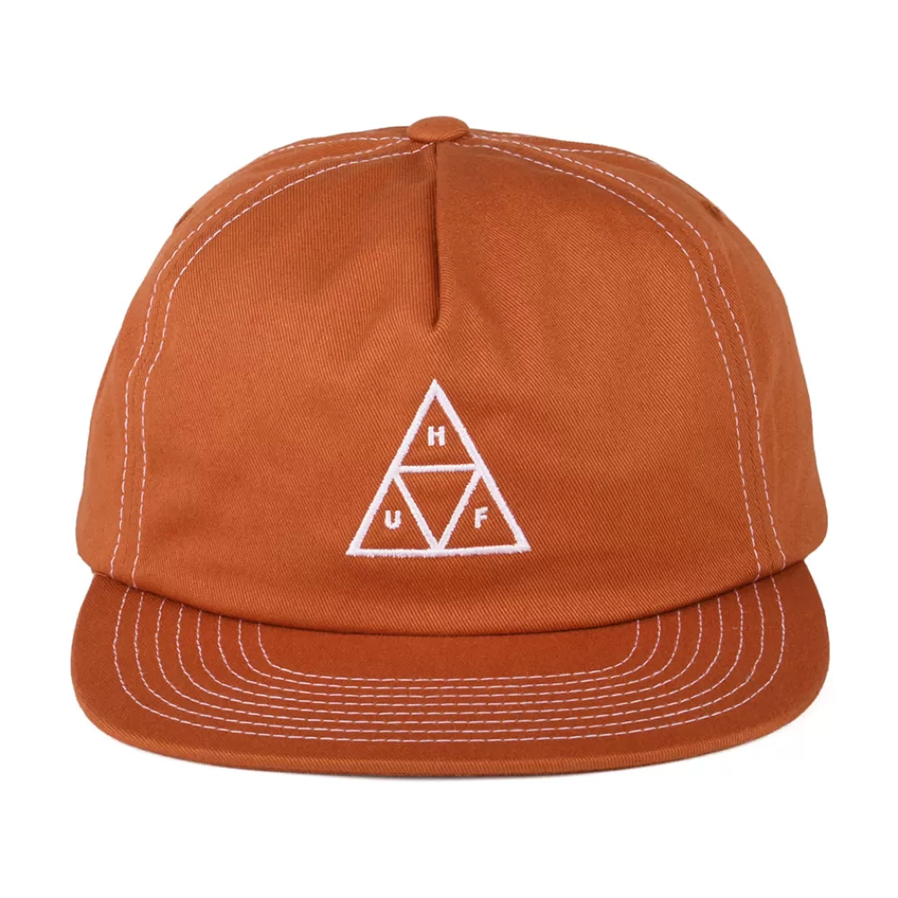 Casquettes De Baseball | Casquettes Homme^HUF Casquette Snapback Non Structurée Triple Triangle camel-blanc
