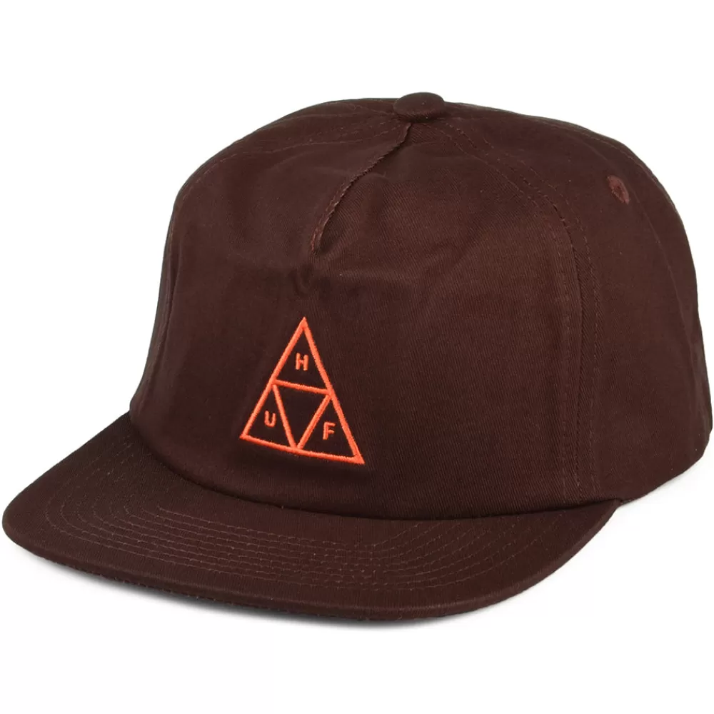 Casquettes De Baseball | Casquettes Homme^HUF Casquette Snapback Non Structurée Triple Triangle marron