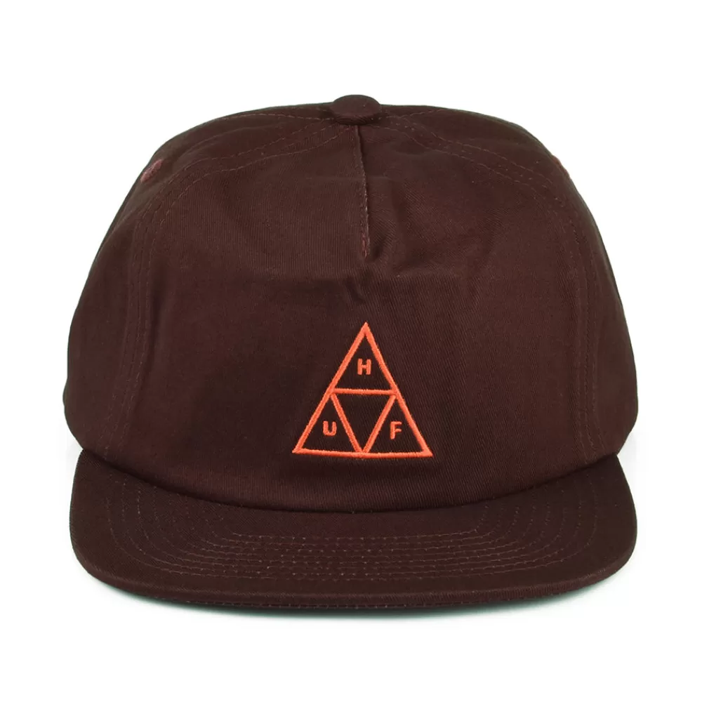 Casquettes De Baseball | Casquettes Homme^HUF Casquette Snapback Non Structurée Triple Triangle marron