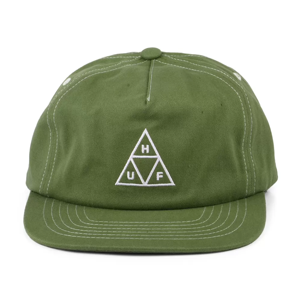 Casquettes De Baseball | Casquettes Homme^HUF Casquette Snapback Non Structurée Triple Triangle olive clair-blanc