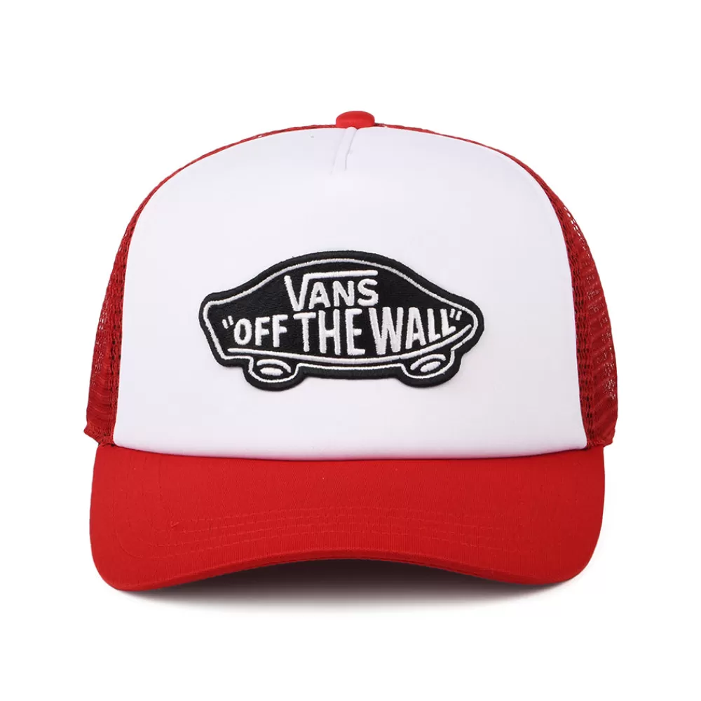 Casquettes Trucker | Casquettes De Baseball^Vans Casquette Trucker à Visière Incurvée Classic Patch blanc-rouge
