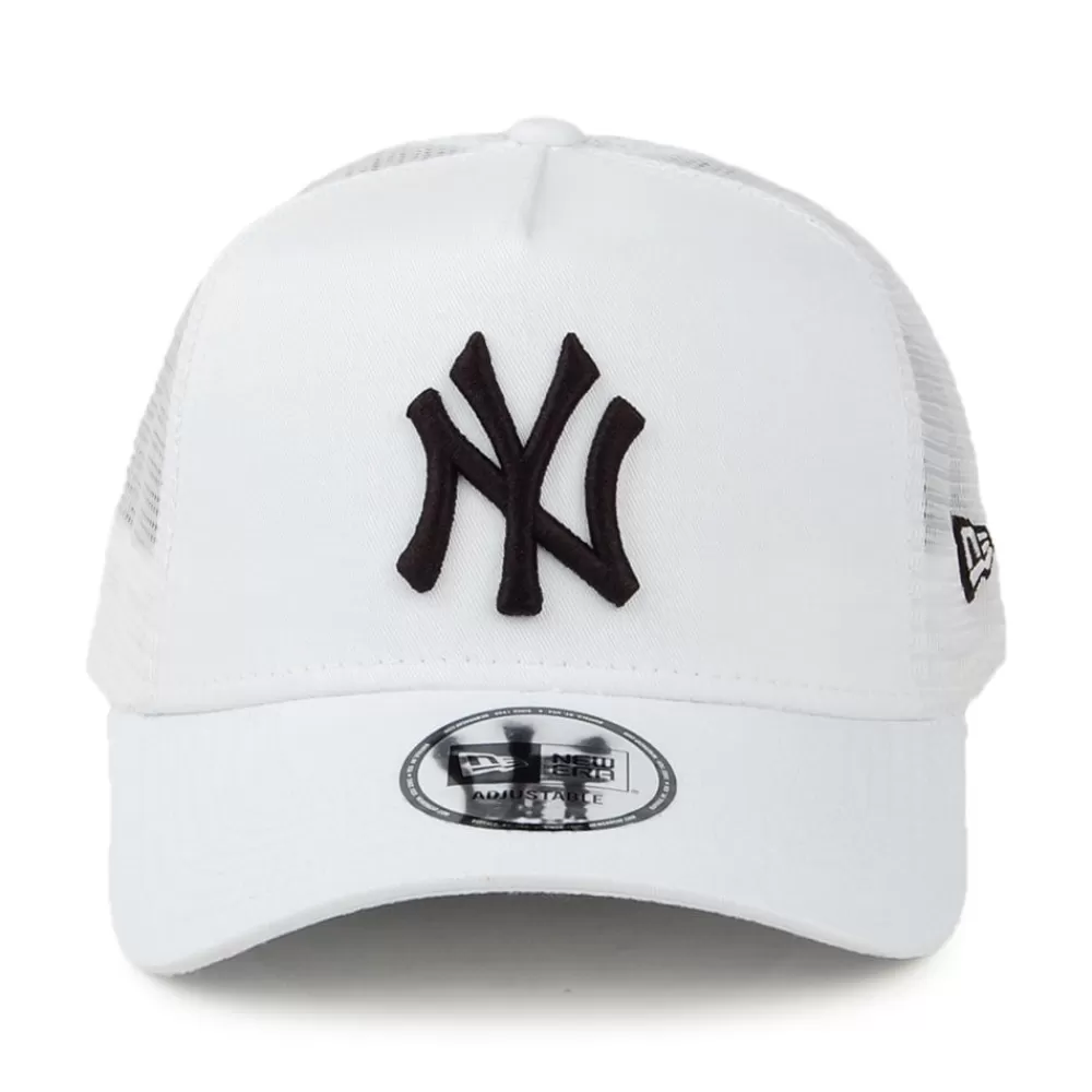 Casquettes Trucker | Casquettes Homme^New Era Casquette Trucker A-Frame 9FORTY MLB Essential New York Yankees blanc-noir