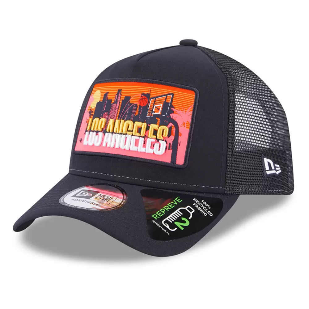 Casquettes Trucker | Casquettes De Baseball^New Era Casquette Trucker A-Frame License Plate Los Angeles bleu marine