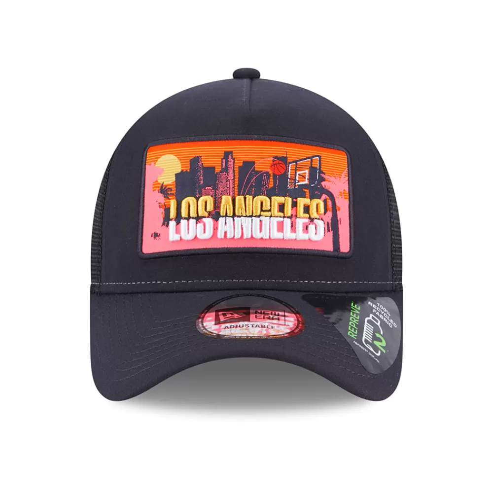 Casquettes Trucker | Casquettes De Baseball^New Era Casquette Trucker A-Frame License Plate Los Angeles bleu marine