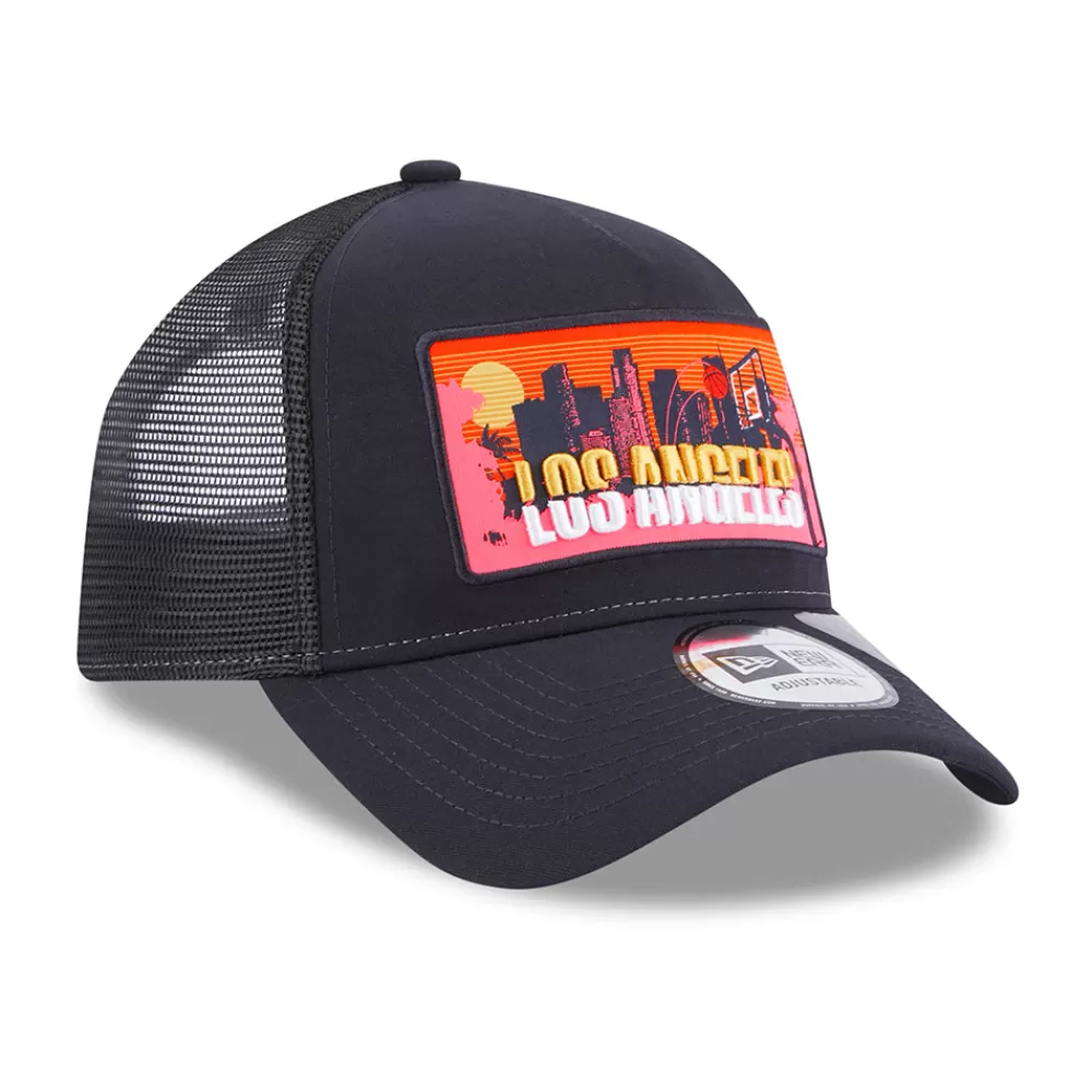 Casquettes Trucker | Casquettes De Baseball^New Era Casquette Trucker A-Frame License Plate Los Angeles bleu marine