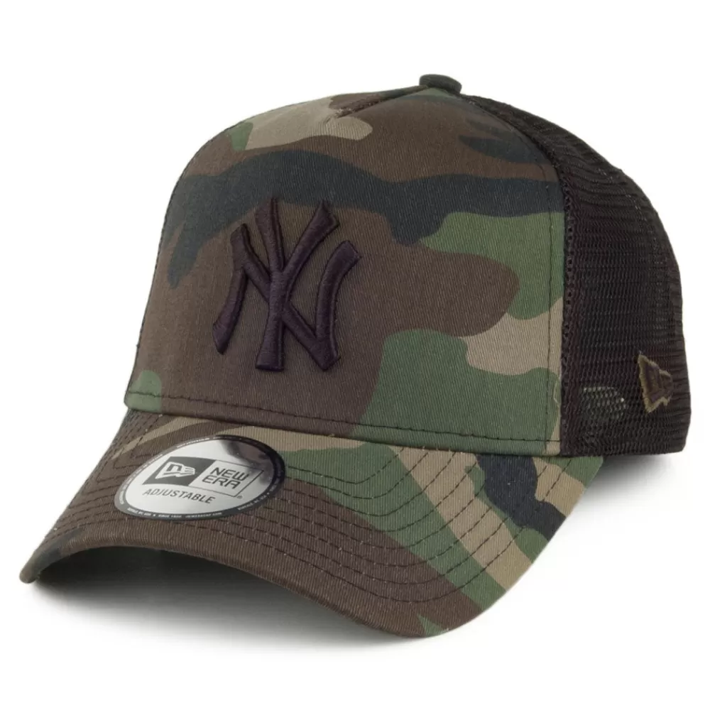 Casquettes Trucker | Casquettes De Baseball^New Era Casquette Trucker A-Frame MLB Camo Team New York Yankees camouflage