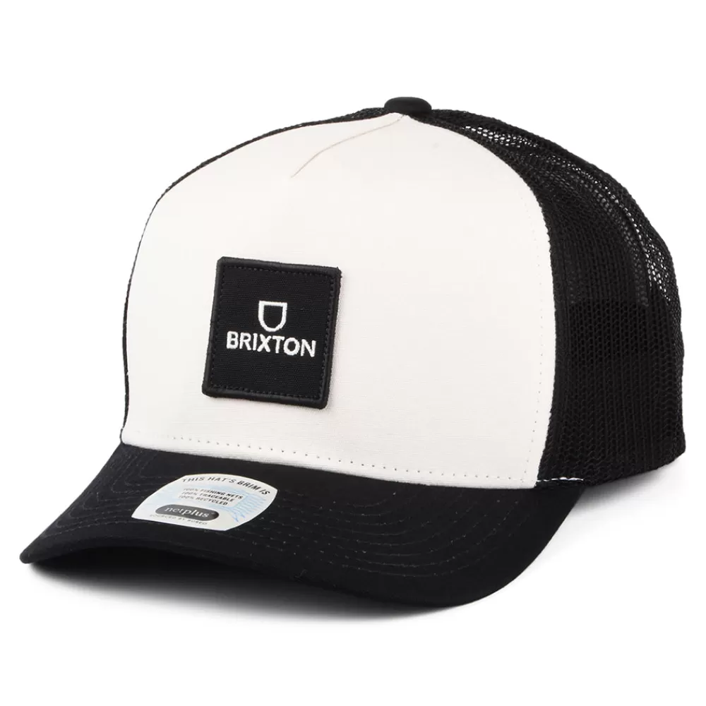 Casquettes Trucker | Casquettes De Baseball^Brixton Casquette Trucker Alpha Block NetPlus MP blanc cassé-noir