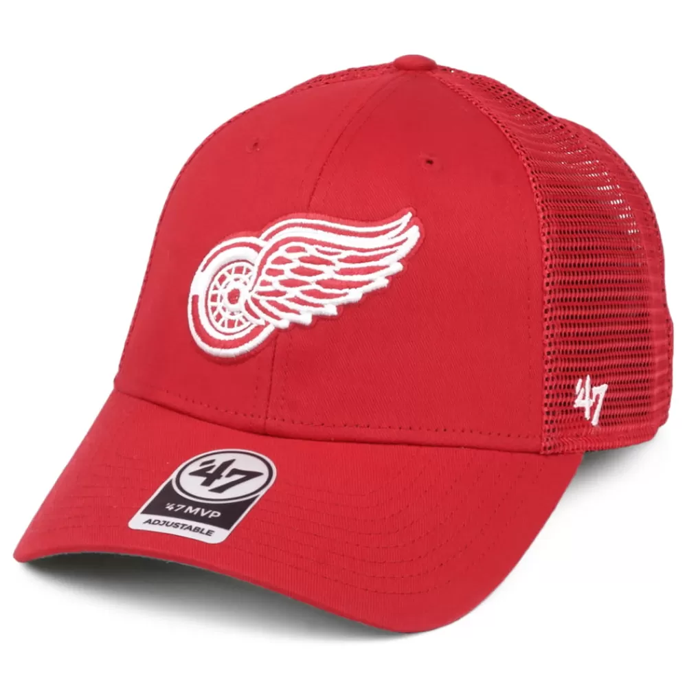 Casquettes Trucker | Casquettes Homme^47 Brand Casquette Trucker Branson MVP Detroit Red Wings rouge